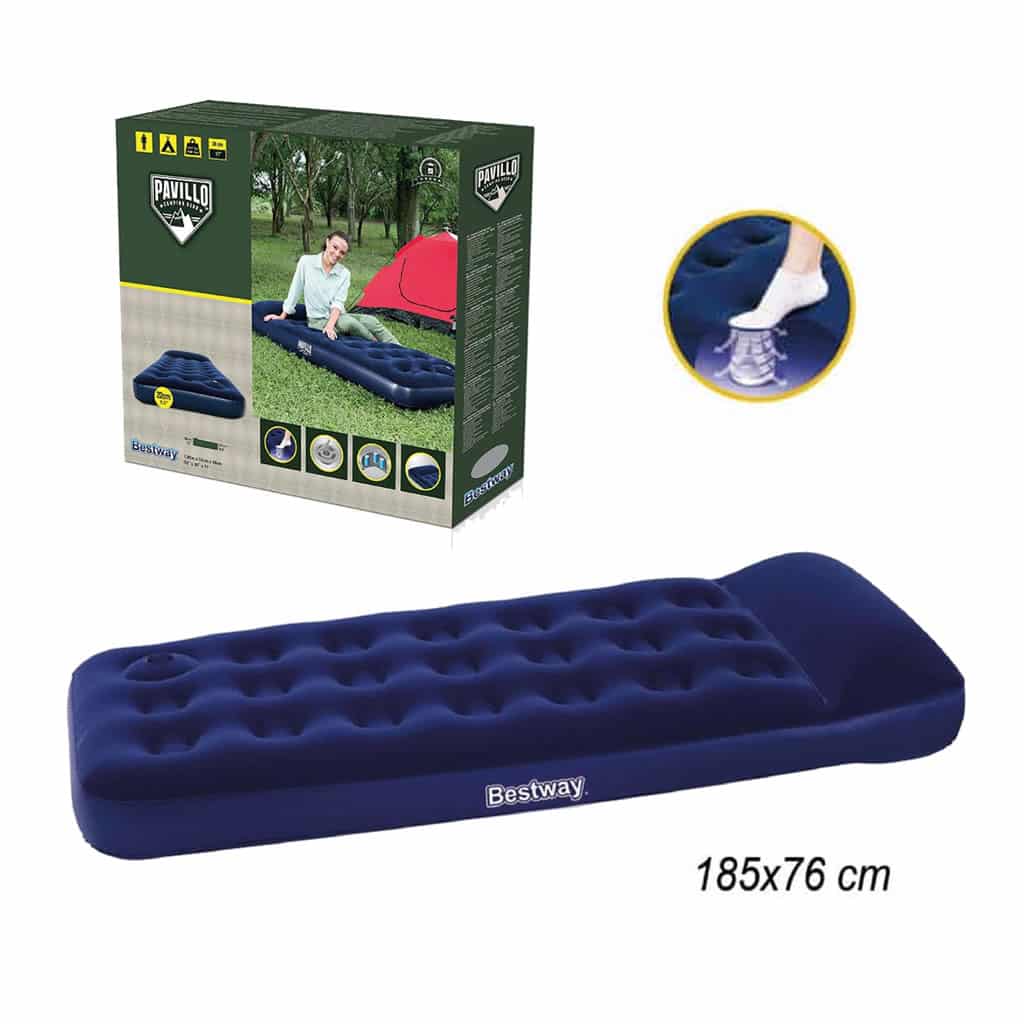Matelas Gonflable avec Pompe à Pied Intégrée (185x76cm) - مرتبة النوم الهوائية المتطورة مع مضخة قدم مدمجة - Camping et Randonnée - صورة 1