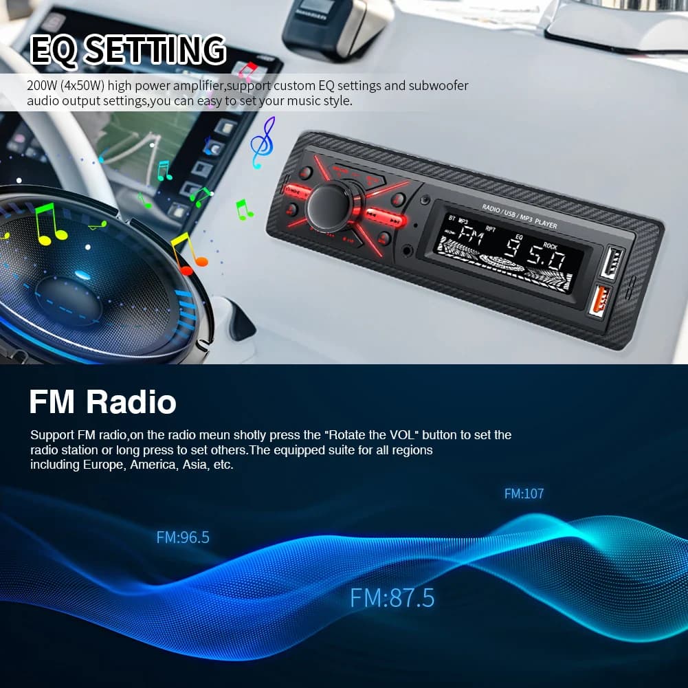 Autoradio MP3 Multimedia Player 1 DIN Bluetooth - جهاز راديو ومشغل وسائط السيارات مزود ببلوتوث - Accessoires Auto/Moto - صورة 5