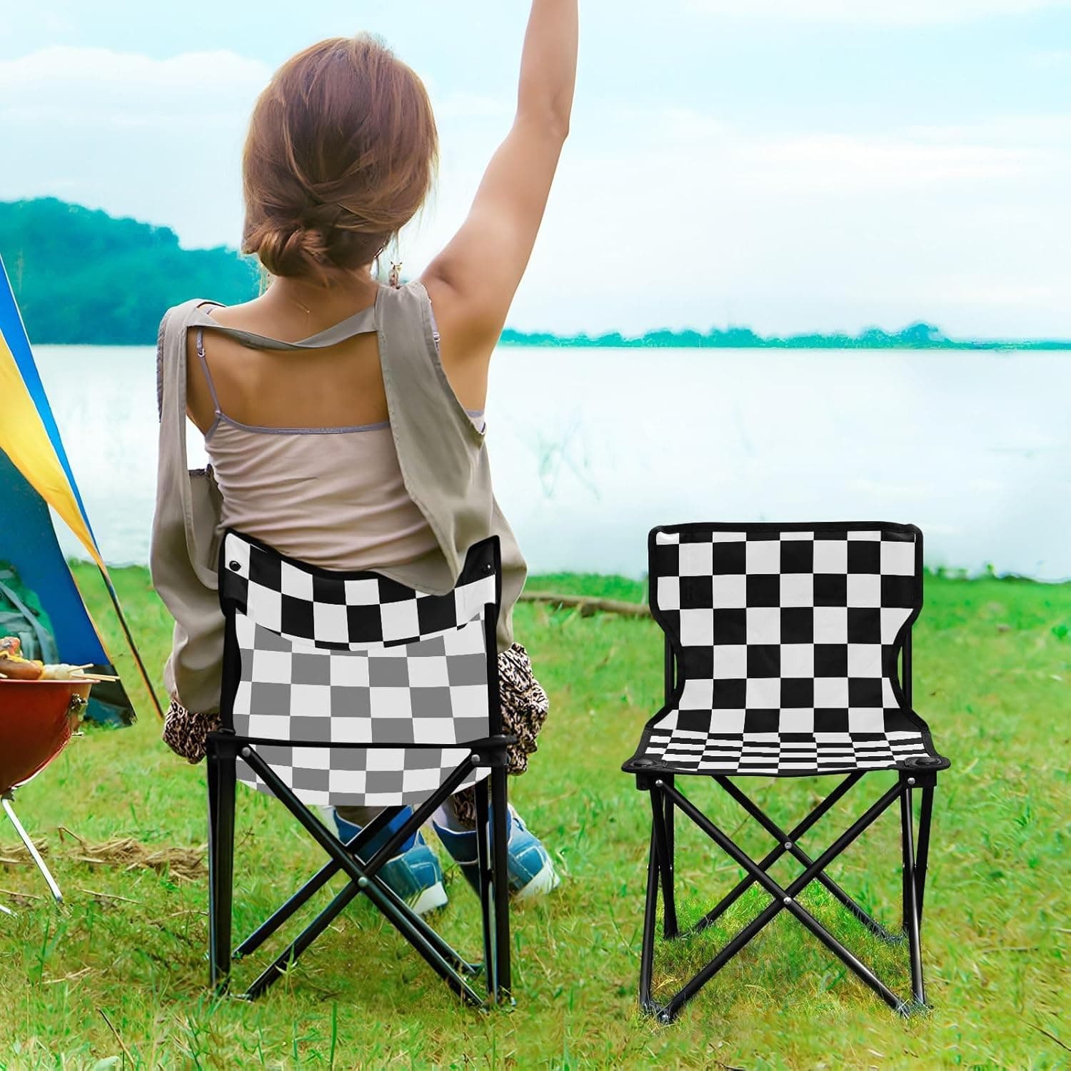 Ensemble de Camping Pliable Table et 2 Chaises Portables - طقم تخييم ونزهات قابل للطي (طاولة + كرسيين) - Vacance & Loisir - صورة 6