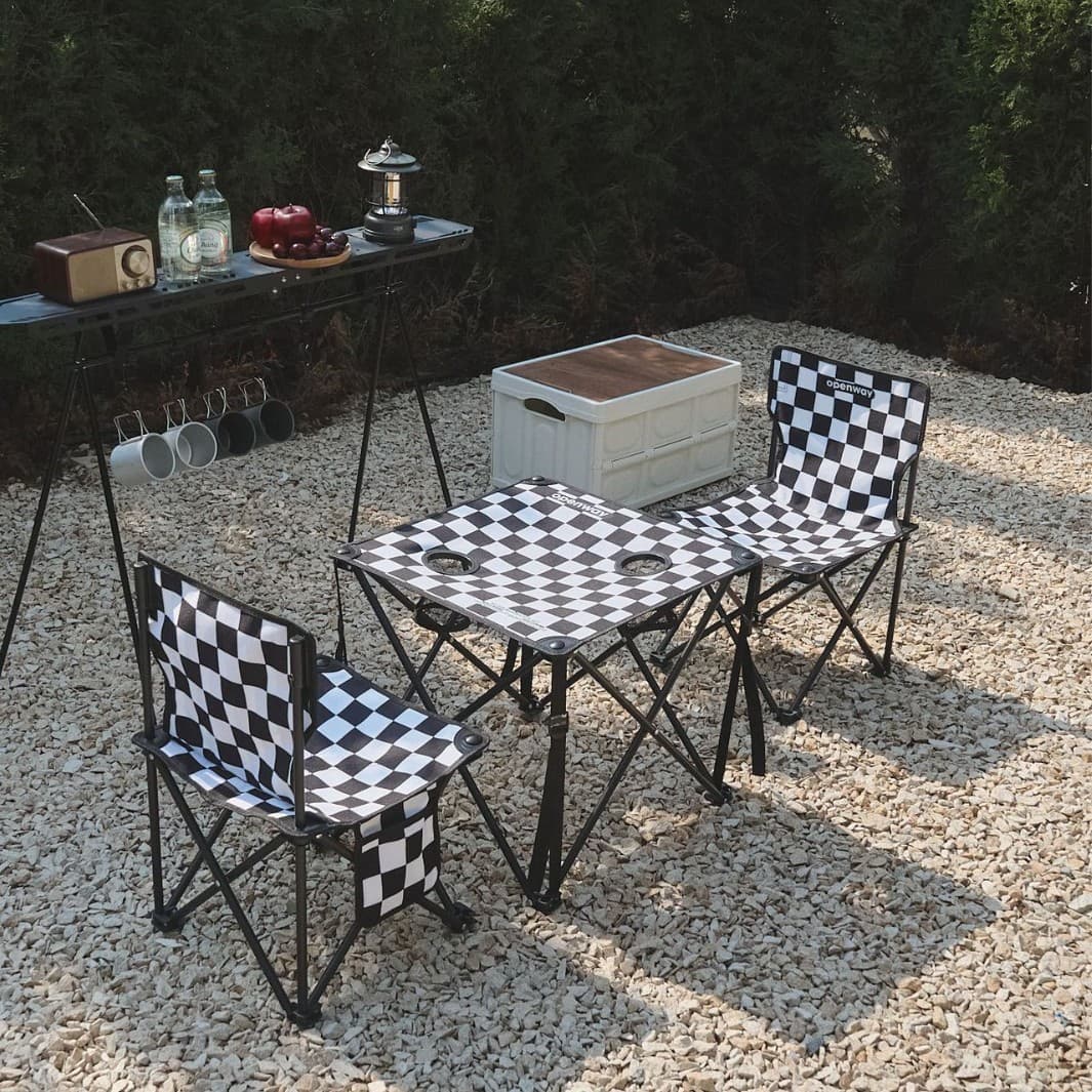 Ensemble de Camping Pliable Table et 2 Chaises Portables - طقم تخييم ونزهات قابل للطي (طاولة + كرسيين) - Vacance & Loisir - صورة 4