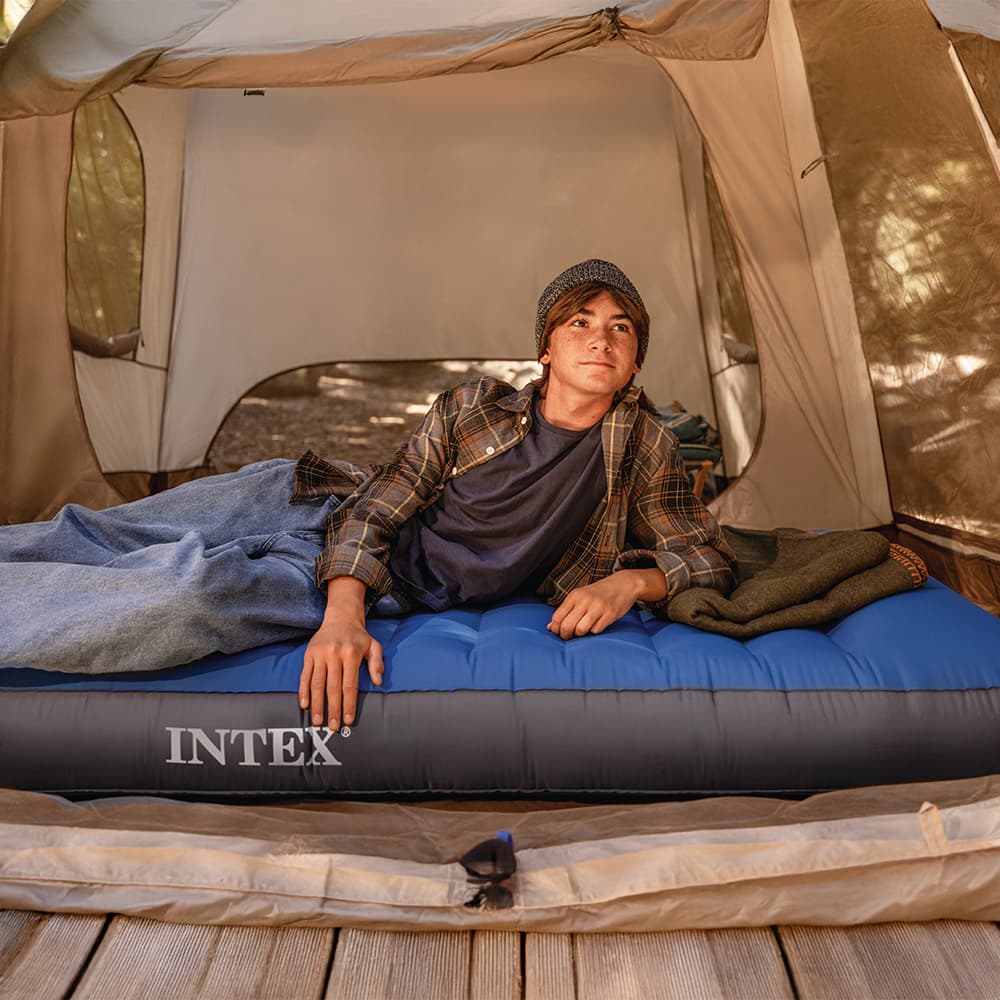 Matelas de Camping Intex TruAire Twin Technologie Fiber-Tech avec Pompe USB150 - فرشة التخييم الهوائية الفاخرة مع مضخة ومسند رأس - Vacance & Loisir - صورة 7