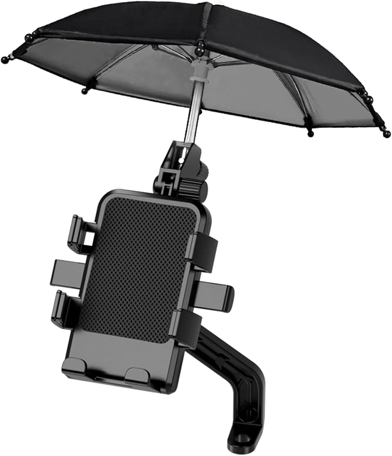 Support Téléphone Moto Avec Parapluie Intégré Protection Pluie et Soleil - حامل ومثبت الهاتف الذكي للدراجات النارية مع مظلة واقية من المطر والشمس - Électronique - صورة 3