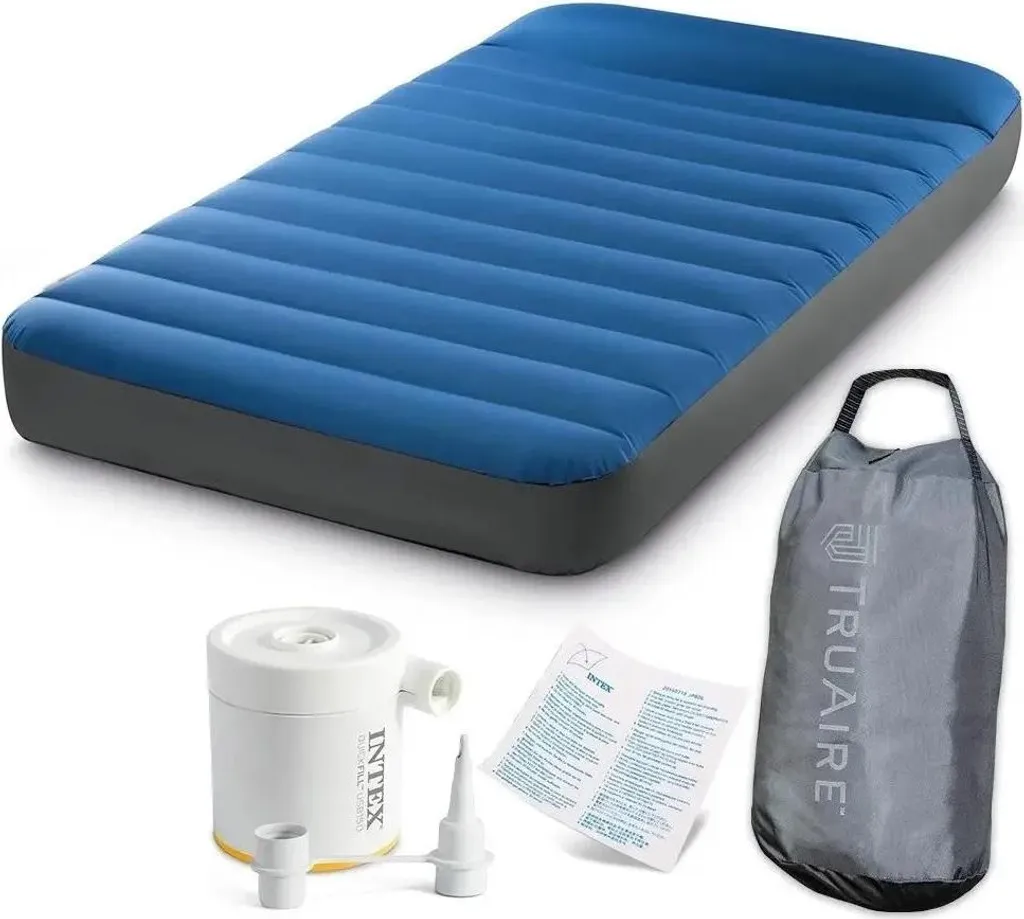 Matelas de Camping Intex TruAire Twin Technologie Fiber-Tech avec Pompe USB150 - فرشة التخييم الهوائية الفاخرة مع مضخة ومسند رأس - Vacance & Loisir - صورة 8