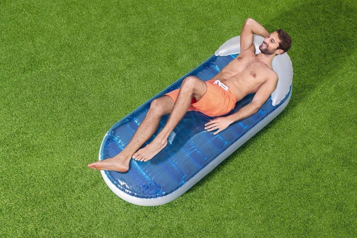 Matelas de Piscine Gonflable Bestway Transat avec Chambre à Eau Rafraîchissante - سرير المسبح والشاطئ الهوائي الفاخر مع حجرة تبريد مائية - Produits de saison - صورة 7