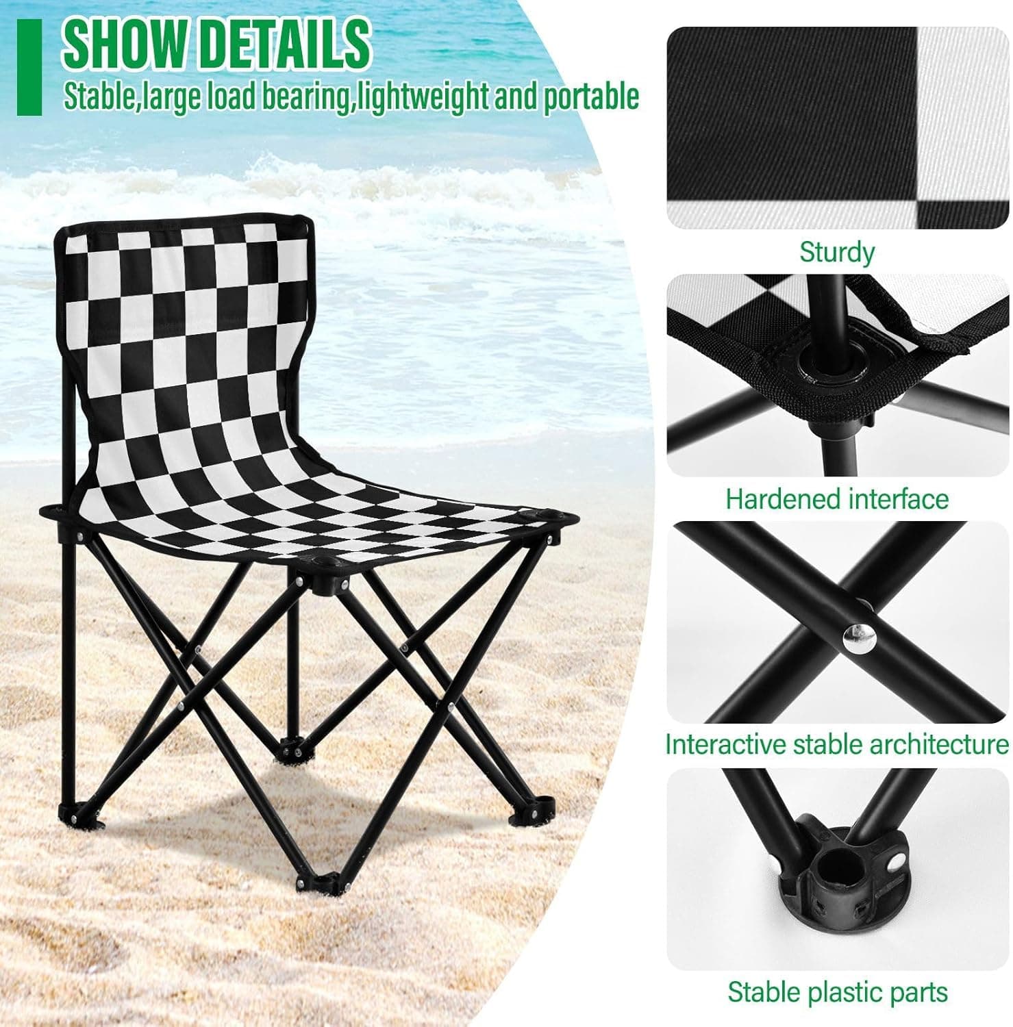 Ensemble de Camping Pliable Table et 2 Chaises Portables - طقم تخييم ونزهات قابل للطي (طاولة + كرسيين) - Vacance & Loisir - صورة 3