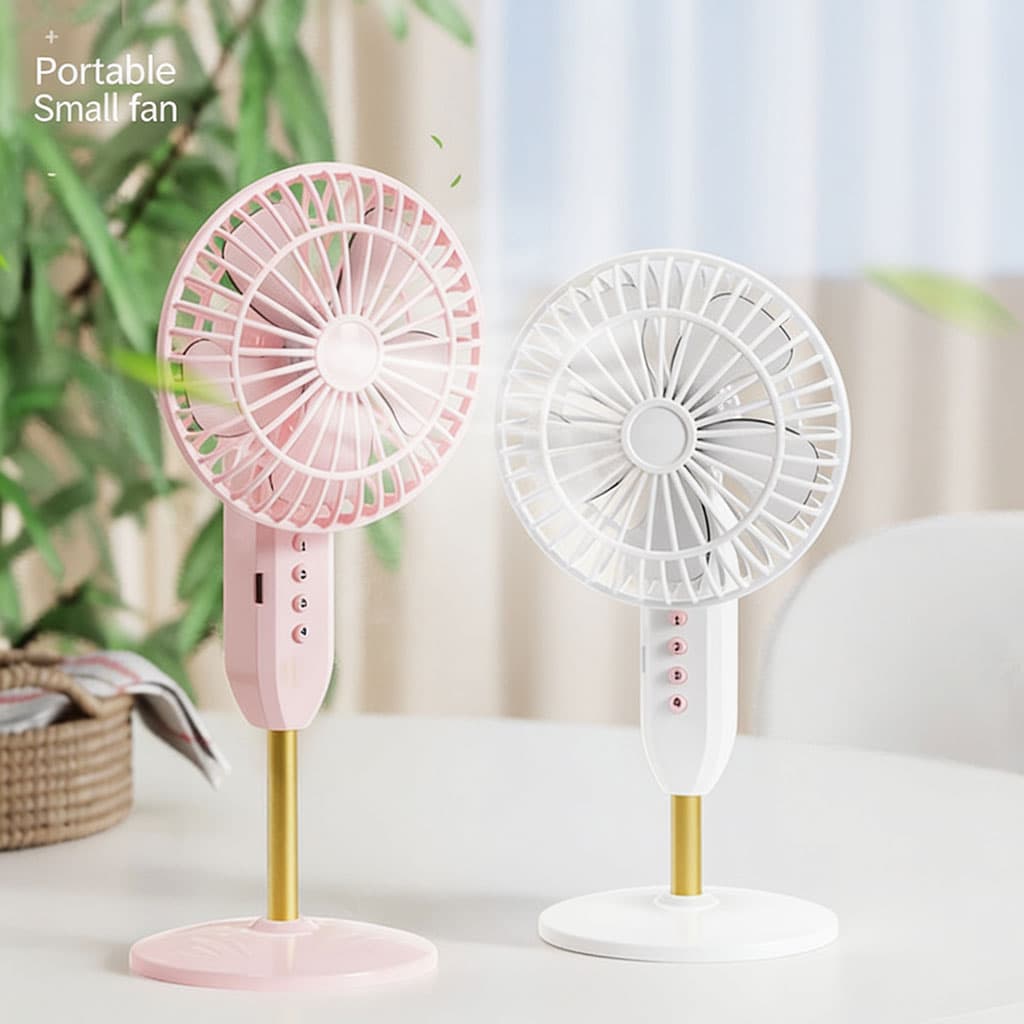 Mini Ventilateur de Bureau Portable USB - Ultra-Silencieux avec Batterie 1200mAh - مروحة المكتب اللاسلكية والمحمولة فائقة الهدوء بـ 3 سرعات - Produits de saison - صورة 1