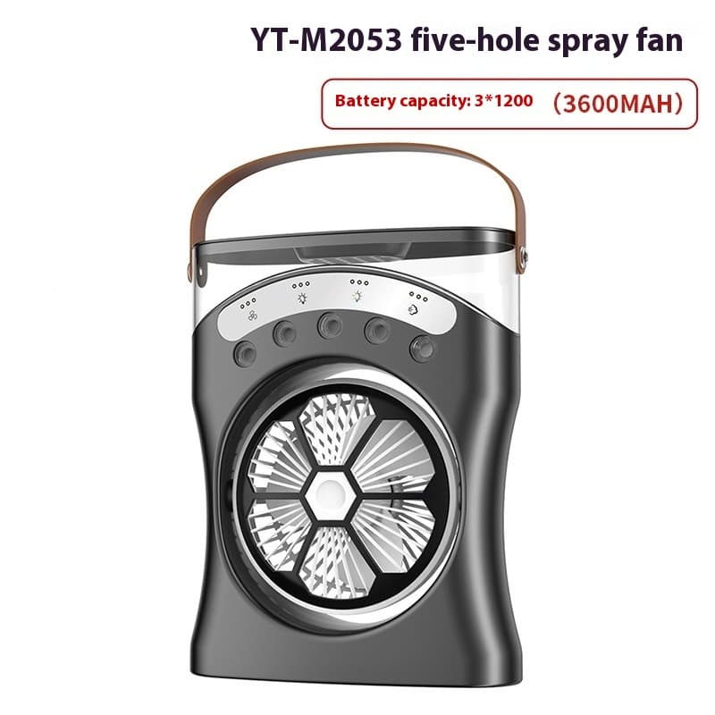 Ventilateur Brumisateur de Bureau Portable USB avec Éclairage - مروحة المكتب الذكية برذاذ الماء والترطيب بـ 3 سرعات - Produits de saison - صورة 9