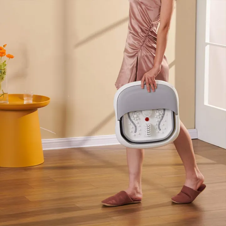 Masseur pour Pieds Pliable Hydromassant et Chauffant avec Rouleaux Shiatsu - جهاز مساج وتدليك القدمين المطور القابل للطي مع خاصية التسخين والفقاعات - Soins et Beauté - صورة 7