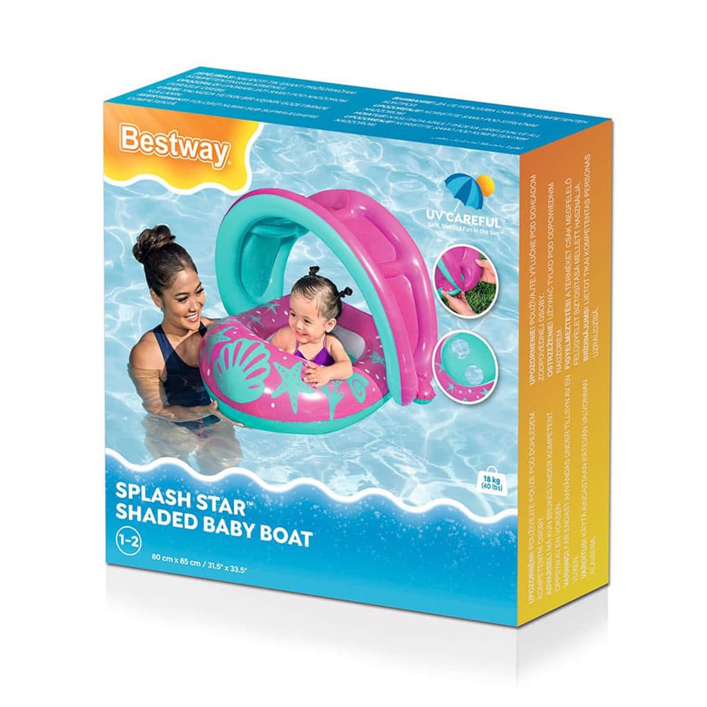 Bouée Gonflable pour enfants avec toit de protection UV Bestway 34091 - عوامة مائية للأطفال - Produits de saison - صورة 11