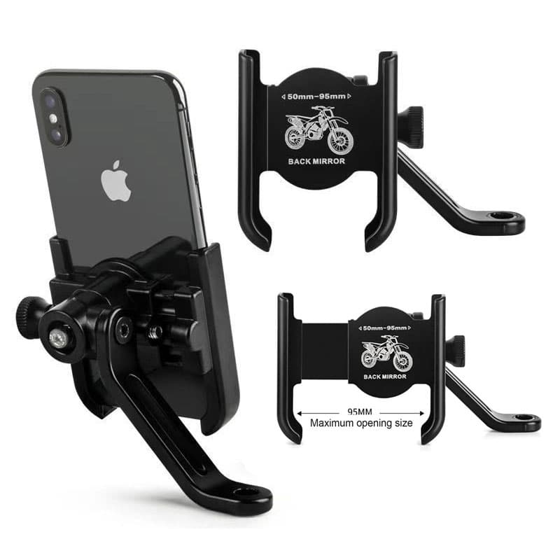 Support Téléphone Vélo et Moto En Aluminium Fixation Griffe d'Aigle Ultra-Stable Orientable à 360° - حامل الهاتف المعدني والمقاوم للصدمات للدراجات النارية والبرية - Accessoires Auto/Moto - صورة 1