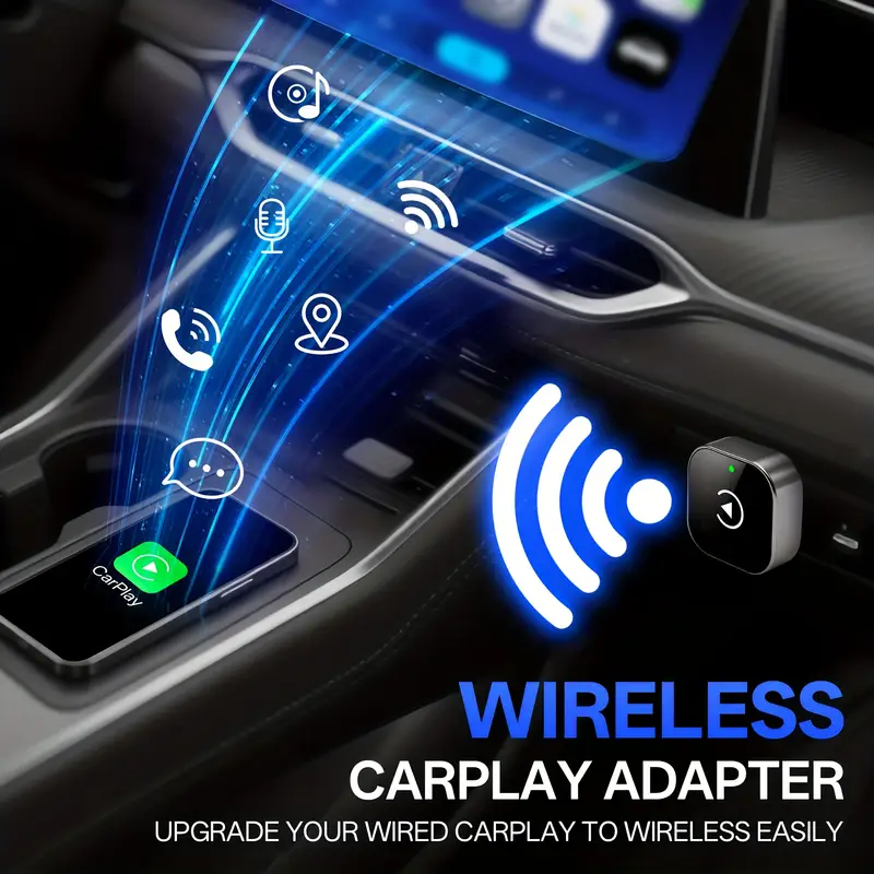 Adaptateur Sans Fil CarPlay et Android Auto pour Voitures - محول السيارة الذكي 2 في 1 - Accessoires Auto/Moto - صورة 6